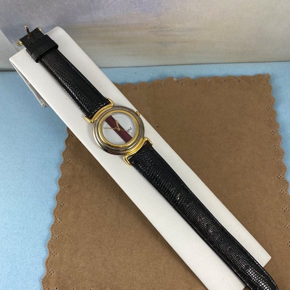 Vintage French JAZ Watch with Red Pearlescents main image 5